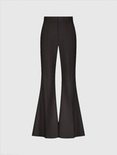 Black Classic Crepe Flared Trouser Pant - FINAL SALE